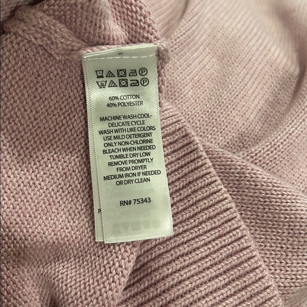 NWT - 💕 Rachel Zoe Oversized Pink Cowl Neck Sweater - Picture 8 of 8